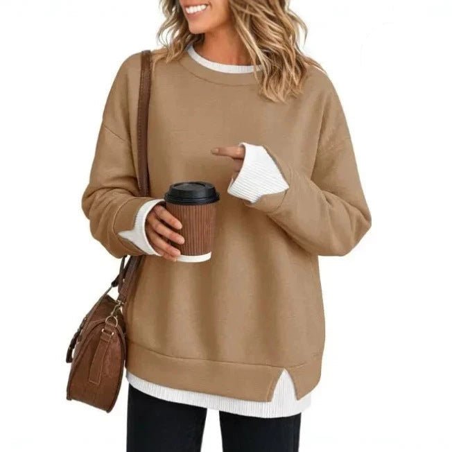 HollowKnit Sweatshirt Tee™ – ribbed cuff detail close-up
