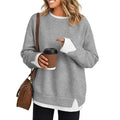 HollowKnit Sweatshirt Tee™ – oversized cotton-blend pullover front view